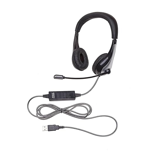 Fones De Ouvido Califone 3068AV - Estéreo/Mono Com 3m De Cabo